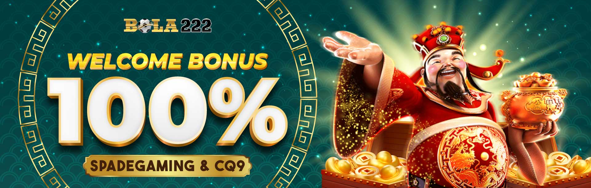 WELCOME BONUS 100% SPADEGAMING & CQ9